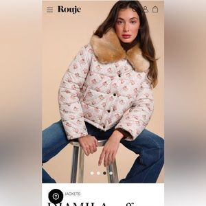 RAND NEW ROUJE DJAMILA PUFF COAT - SIZE 40 (US size 8) MESSAGE BEFORE BUYING